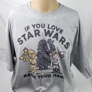 Star Wars Shirt Hands Up If You Love Star Wars